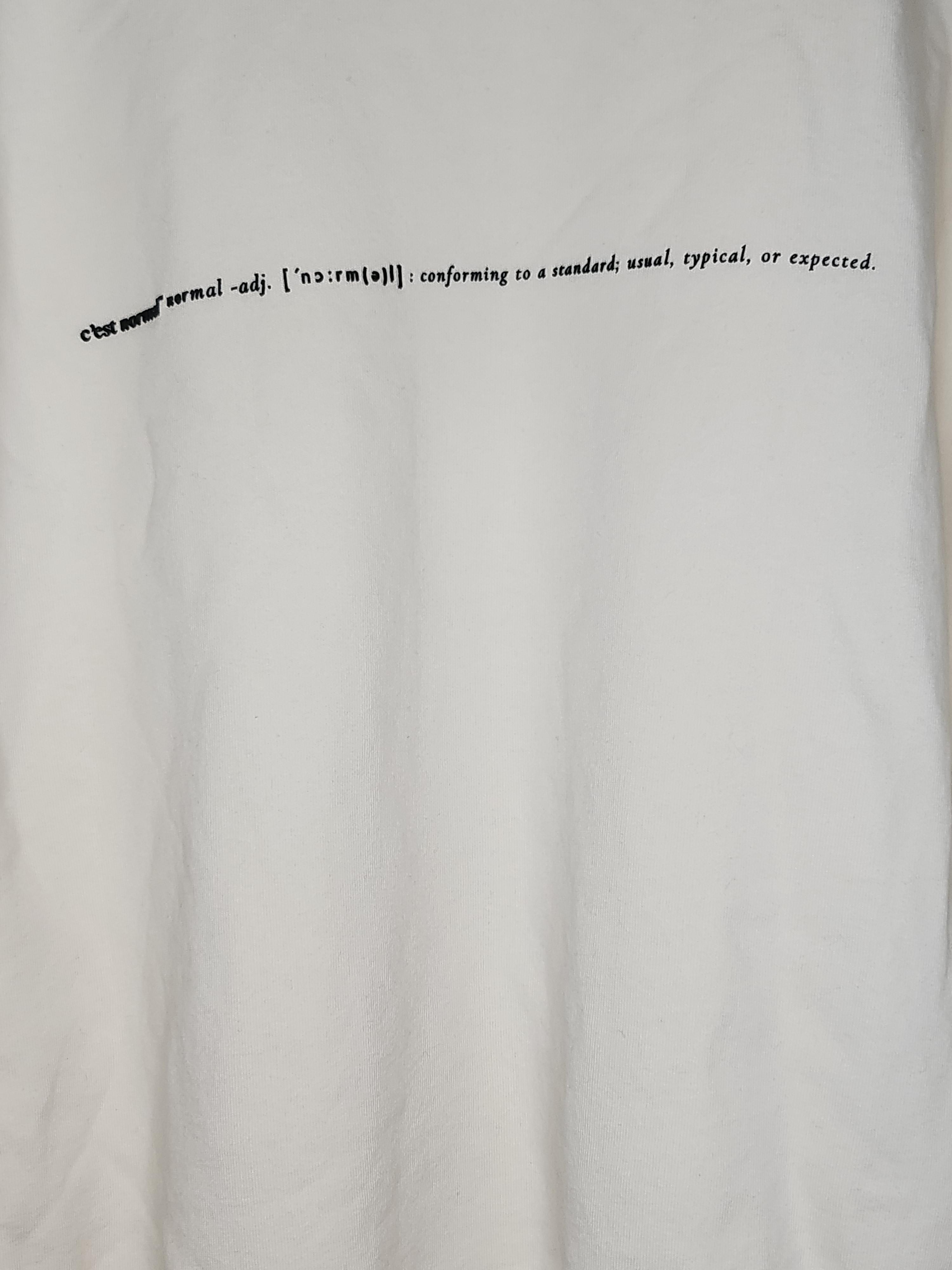 C'est Normal Cream Crewneck Sweatshirt — image 4 of 7
